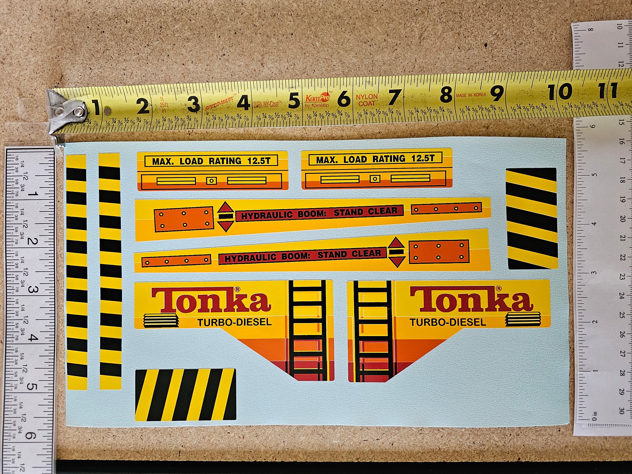 Toinks Sticker TK-249 Tonka Turbo Diesel Wrecker Tow Truck Sticker | Gasoline Alley Toys