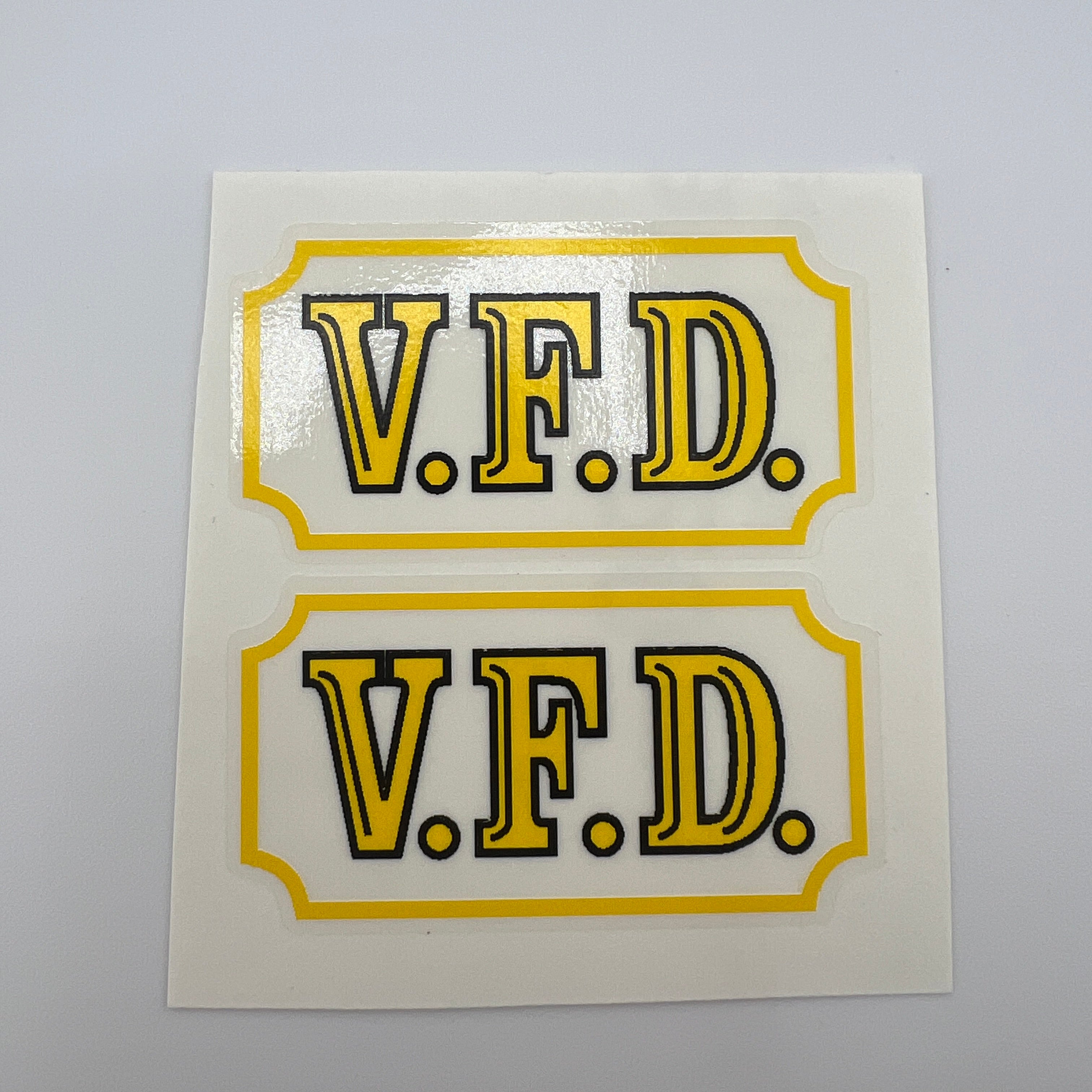 Vfd Panel Sticker MX-051 Marx VFD Fire Department Truck Sticker | Gasoline Alley Toys