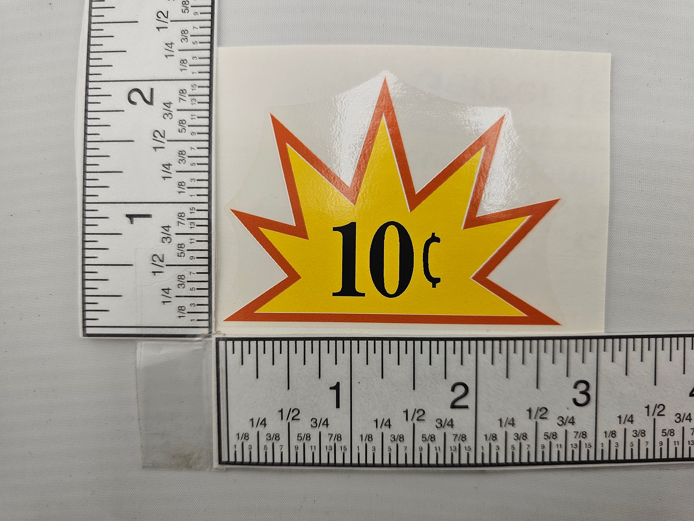 1017 Sticker V-17 Starburst 10 Cent Vending Machine Sticker | Gasoline Alley Toys